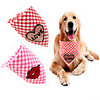 Dog Cat Bandanas Hats Dog Bandana Dog Bibs Scarf Plaid / Check Letter Number Party Cute Wedding Party Dog Clothes Adjustable Pink Costume Fabric