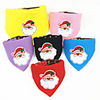 Dog Cat Bandanas Hats Dog Bandana Santa Claus Snowman Christmas Tree Classic Cute Christmas Winter Dog Clothes Puppy Clothes Dog Outfits Adjustable Black Purple Yellow Costume for Girl and Boy Dog