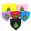 Dog Cat Bandanas Hats Dog Bandana Santa Claus Snowman Christmas Tree Classic Cute Christmas Winter Dog Clothes Puppy Clothes Dog Outfits Adjustable Black Purple Yellow Costume for Girl and Boy Dog