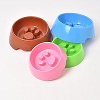 Dog Cat Bowls Water Bottles / Feeding Bowl / Dog Cat Bowls ABSPC Durable No-Spill Solid Colored Blue Pink Green Bowls Feeding miniinthebox