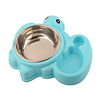 Dog Cat Bowls Water Bottles / Feeding Bowl / Dog Cat Bowls Plastic Stainless steel Double-Sided Durable No-Spill Solid Colored Blue Pink Green Bowls Feeding miniinthebox