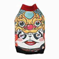 Dog Cat Coat Hoodie Cartoon Panda Funny Casual / Daily Winter Dog Clothes Puppy Clothes Dog Outfits Breathable Red Costume for Girl and Boy Dog Cotton Polyster XS S M L XL XXL