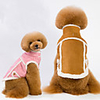 Dog Cat Coat Jacket Color Block Casual / Sporty Cute Casual / Daily Winter Dog Clothes Breathable Pink Brown Costume Cotton XS S M L XL XXL