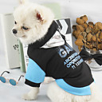 Dog Cat Coat Jacket Geometic Fashion Casual / Daily Winter Dog Clothes Puppy Clothes Dog Outfits Breathable Black Costume for Girl and Boy Dog Fleece XS S M L XL XXL