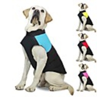 Dog Cat Coat Jacket Solid Colored Casual / Daily Winter Dog Clothes Red Light Green Blue Costume Polyester Cotton S M L XL XXL XXXL