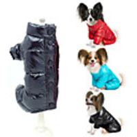 Dog Cat Coat Jacket Solid Colored Classic Outdoor Winter Dog Clothes Puppy Clothes Dog Outfits Warm Black Red Blue Costume for Girl and Boy Dog Polyster XS S M L XL XXL