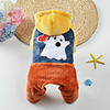 Dog Cat Coat Jumpsuit Color Block Funny Casual / Daily Winter Dog Clothes Puppy Clothes Dog Outfits Breathable Yellow Costume for Girl and Boy Dog Flannel Fabric XS S M L XL