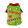 Dog Cat Coat Polka Dot Stripes Cute Adorable Casual / Daily Winter Dog Clothes Puppy Clothes Dog Outfits Breathable Green Costume for Girl and Boy Dog Flannel Fabric XS S M L XL