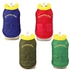 Dog Cat Coat Solid Colored Casual / Daily Winter Dog Clothes Red Light Green Dark Green Costume Cotton S M L XL XXL