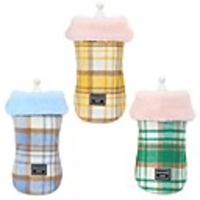 Dog Cat Coat Solid Colored Casual / Daily Winter Dog Clothes Yellow Blue Green Costume Polyester S M L XL XXL
