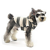 Dog Cat Coat Stripes Classic Thick Velvet Casual / Daily Winter Dog Clothes Puppy Clothes Dog Outfits Breathable Black Costume for Girl and Boy Dog Polyster S M L XL