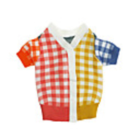 Dog Cat Coat Sweater Plaid Fashion Cute Casual / Daily Winter Dog Clothes Puppy Clothes Dog Outfits Breathable Rainbow Costume for Girl and Boy Dog Polyster XS S M L XL XXL