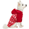 Dog Cat Coat Sweater Snowflake Classic Christmas Casual / Daily Winter Dog Clothes Breathable Red Costume Fleece Polyster 10 12 14 16 18 20