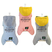 Dog Cat Coat Sweater Solid Colored"es Sayings Adorable Cute Dailywear Casual / Daily Winter Dog Clothes Puppy Clothes Dog Outfits Warm Red Blue Gray Costume for Girl and Boy Dog Cotton S M L XL miniinthebox