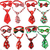 Dog Cat Collar Christmas Dog Collar Tie / Bow Tie Adjustable Flexible Outdoor Santa Claus Snowman Christmas Tree Cotton Golden Retriever Corgi Bulldog Bichon Frise Schnauzer Poodle Bronze White 1pc
