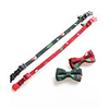 Dog Cat Collar Christmas Dog Collar Tie / Bow Tie Adjustable Flexible Outdoor Santa Claus Snowman Christmas Tree Nylon Golden Retriever Corgi Bulldog Bichon Frise Schnauzer Poodle Red Green 1pc