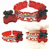 Dog Cat Collar Christmas Dog Collar Tie / Bow Tie Adjustable Flexible Outdoor Walking Santa Claus Snowman Christmas Tree Cotton Golden Retriever Corgi Bulldog Bichon Frise Schnauzer Poodle Red 1pc