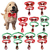 Dog Cat Collar Christmas Dog Collar Tie / Bow Tie Handmade Adjustable Flexible Outdoor Santa Claus Snowman Christmas Tree Polyester Golden Retriever Corgi Bulldog Bichon Frise Schnauzer Poodle Red
