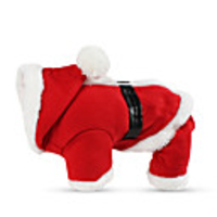 Dog Cat Costume Christmas Costume Santa Claus Elk Snowman Santa Claus Classic Cosplay Funny Christmas Party Winter Dog Clothes Puppy Clothes Dog Outfits Breathable Red Costume for Girl and Boy Dog