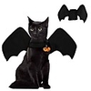 Dog Cat Costume Classic Bat Party Cool Dog Clothes Black Orange Costume Fabric S M L