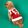 Dog Cat Costume Dress Christmas Costume Santa Claus Santa Claus Classic Cosplay Christmas Winter Dog Clothes Puppy Clothes Dog Outfits Breathable Red Costume for Girl and Boy Dog Polyster XS S M L