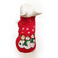 Dog Cat Costume Hoodie Christmas Costume Santa Claus Elk Snowman Santa Claus Classic Cosplay Funny Christmas Party Winter Dog Clothes Puppy Clothes Dog Outfits Breathable Green / Yellow Red / Green