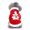 Dog Cat Costume Hoodie Christmas Costume Snowman Santa Claus Cosplay Funny Christmas Party Winter Dog Clothes Puppy Clothes Dog Outfits Breathable Red Costume for Girl and Boy Dog Polyster S M L XL