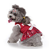 Dog Cat Costume Outfits Dress Bowknot Elk Snowman Santa Claus Cosplay Christmas Party Winter Dog Clothes Puppy Clothes Dog Outfits Breathable White Red Costume for Girl and Boy Dog Polyster S M L XL