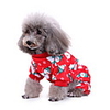 Dog Cat Costume Pajamas Christmas Costume Elk Snowman Cosplay Funny Christmas Party Winter Dog Clothes Puppy Clothes Dog Outfits Breathable Red Costume for Girl and Boy Dog Polyster S M L XL
