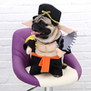 Dog Cat Costume Police Cosplay Cute Dailywear Casual / Daily Dog Clothes Puppy Clothes Dog Outfits Breathable Black Blue Costume for Girl and Boy Dog Polyester S M L XL miniinthebox