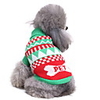 Dog Cat Costume Sweater Christmas Costume Santa Claus Elk Santa Claus Cosplay Funny Christmas Party Winter Dog Clothes Puppy Clothes Dog Outfits Breathable Blue Green Costume for Girl and Boy Dog