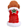Dog Cat Costume Sweater Christmas Costume Stars Santa Claus Santa Claus Cosplay Funny Christmas Party Winter Dog Clothes Puppy Clothes Dog Outfits Breathable Red Costume for Girl and Boy Dog Polyster