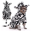 Dog Cat Costume Zebra Cosplay Winter Dog Clothes Puppy Clothes Dog Outfits Black / White Costume for Girl and Boy Dog Flannel Fabric XS S M L XL XXL