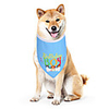 Dog Cat Dog Bandana Dog Bibs Scarf Triangle Bibs Accessories Dog Clothes Adjustable Blue Birthday Costume Husky Golden Retriever Corgi Cotton Letter Number Casual / Sporty Cute