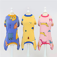 Dog Cat Dog clothes Color Block Animal Cute Sweet Dailywear Casual / Daily Winter Dog Clothes Puppy Clothes Dog Outfits Warm Yellow Blue Pink Costume for Girl and Boy Dog Polyester Cotton S M L XL XXL miniinthebox