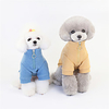 Dog Cat Dog clothes Solid Colored Simple Style Dailywear Casual / Daily Winter Dog Clothes Puppy Clothes Dog Outfits Warm Blue Green Brown Costume for Girl and Boy Dog Padded Fabric S M L XL XXL miniinthebox
