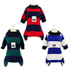 Dog Cat Dog clothes Stripes Solid Colored Stripes Dailywear Casual / Daily Winter Dog Clothes Puppy Clothes Dog Outfits Warm Red Blue Green Costume for Girl and Boy Dog Padded Fabric S M L XL XXL miniinthebox