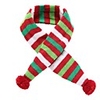 Dog Cat Dog Scarf Striped Fashion Winter Dog Clothes Red / Green Costume Polyester XS M XL