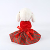 Dog Cat Dress Casual / Daily Cute Winter Dog Clothes Red Costume Polyester XXS XS S M L