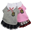 Dog Cat Dress Cute Dog Clothes Puppy Clothes Dog Outfits Pink Gray Costume for Girl and Boy Dog Polyester XS S M L XL miniinthebox