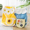 Dog Cat Dress Daisy Elegant Adorable Cute Dailywear Casual / Daily Dog Clothes Puppy Clothes Dog Outfits Breathable Yellow Blue Pink Costume for Girl and Boy Dog Cotton XS S M L XL XXL miniinthebox