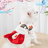 Dog Cat Dress Dog clothes Chinoiserie Dailywear Casual / Daily Dog Clothes Puppy Clothes Dog Outfits Breathable Red Costume for Girl and Boy Dog Polyester XS S M L XL XXL miniinthebox