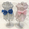 Dog Cat Dress Elegant Adorable Cute Dailywear Casual / Daily Dog Clothes Puppy Clothes Dog Outfits Breathable Blue Pink Costume for Girl and Boy Dog Cotton XS S M L XL miniinthebox