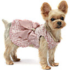 Dog Cat Dress Embroidery Sweet Cute Wedding Party Dog Clothes Breathable Pink Costume Cotton XXS XS S M L