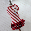 Dog Cat Dress Floral / Botanical Daisy Elegant Adorable Cute Dailywear Casual / Daily Dog Clothes Puppy Clothes Dog Outfits Breathable Red Dark Red Costume for Girl and Boy Dog Polyester XS S M L XL miniinthebox
