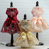 Dog Cat Dress Floral / Botanical Daisy Elegant Adorable Cute Dailywear Casual / Daily Dog Clothes Puppy Clothes Dog Outfits Breathable Yellow Red Pink Costume for Girl and Boy Dog Polyester XS S M L miniinthebox