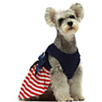 Dog Cat Dress Plaid Casual / Sporty Cute Wedding Party Dog Clothes Breathable Red Costume Cotton XS S M L XL XXL