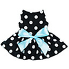 Dog Cat Dress Polka Dot Ribbon bow Sweet Cute Casual / Daily Dog Clothes Breathable Black Costume Fabric XXS XS S M L