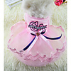 Dog Cat Dress Puppy Clothes Solid Colored Princess Romantic Sweet Dog Clothes Puppy Clothes Dog Outfits Blue Pink Costume for Girl and Boy Dog Cotton XS S M L XL XXL