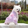 Dog Cat Dress Solid Colored Bowknot Adorable Cute Dailywear Casual / Daily Dog Clothes Puppy Clothes Dog Outfits Rosy Pink Red Costume for Girl and Boy Dog Polyester XS S M L XL miniinthebox